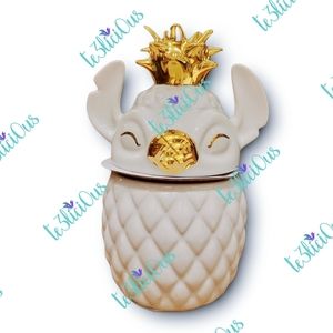 DISNEY PARKS STITCH PINEAPPLE SCENTED CANDLE
